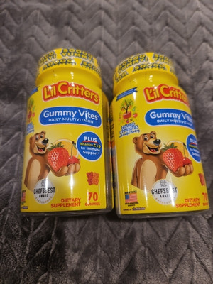 (2) L il Critters Gummy Vites Daily Multivitamin for Kids LOT of 2 SEALED 07/25