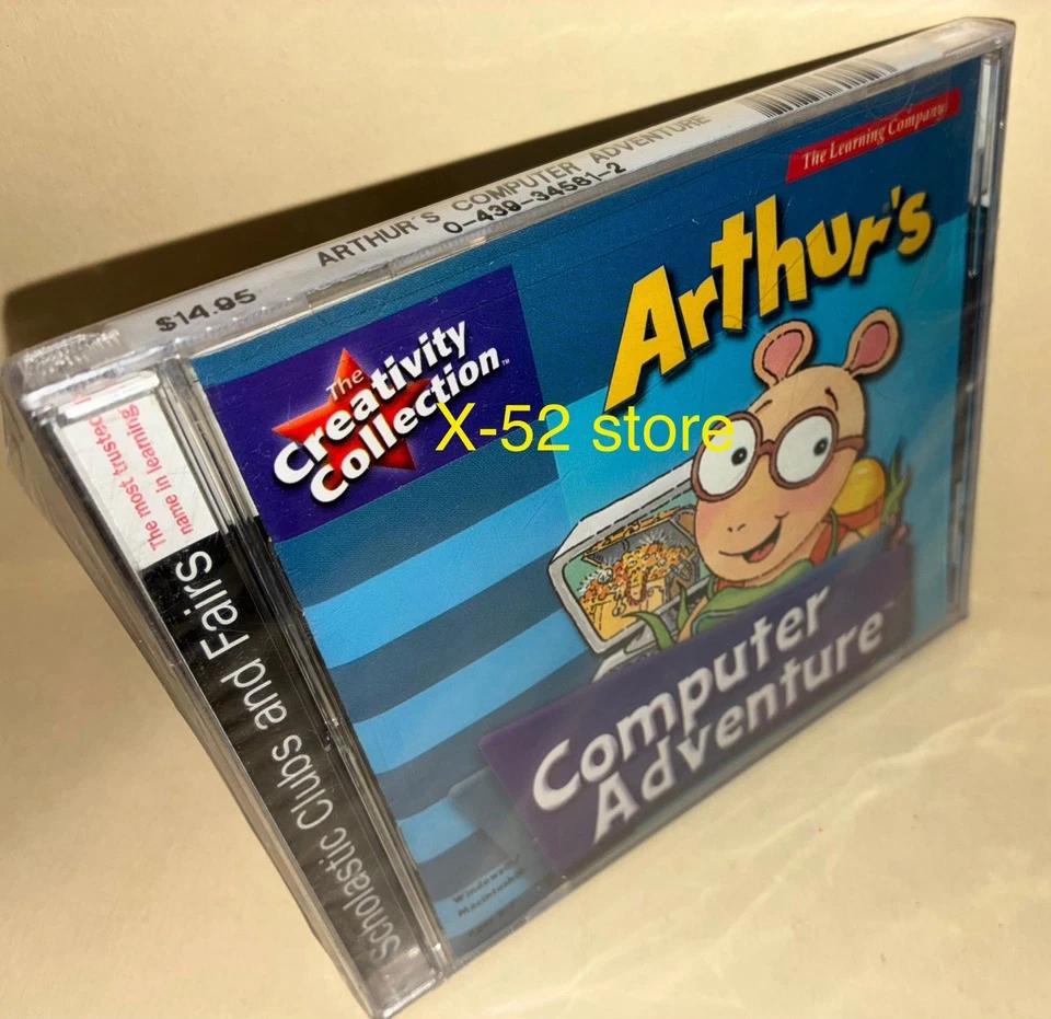 Arthur's Computer Adventure PC kids game CD ROM Scholastic Arthur Series SEALED - Image 2 of 4