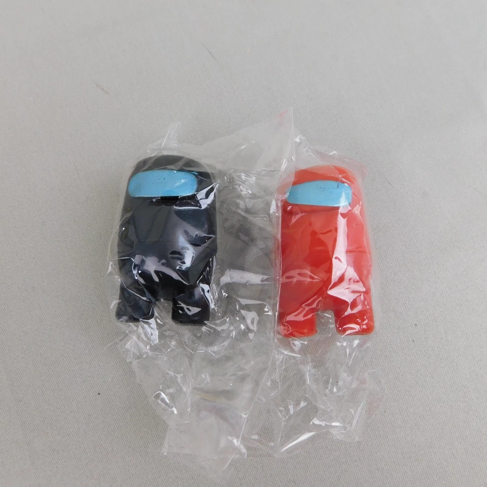 Juego de 6 figuras de 2,5" Among Us para adornar pasteles juguetes para fiestas #7740 Foto 4 de 4