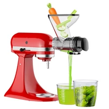 Masticating Juicer Attachment for KitchenAid Stand Mixer, Cold Press Juicer f...