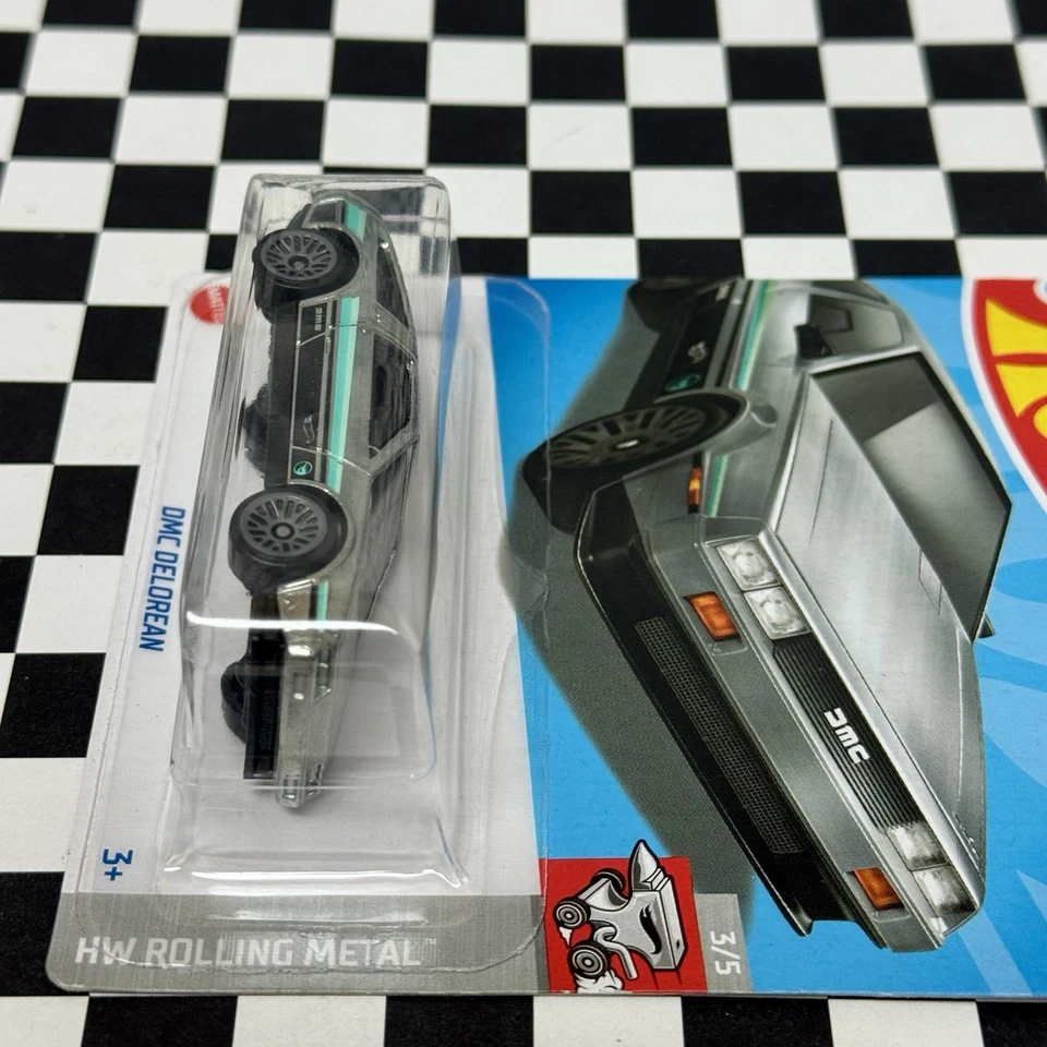 🔥 Hot Wheels DMC Delorean Treasure Hunt 236/250 HW Rolling Metal 3/5 HW - TH - Image 4 of 4