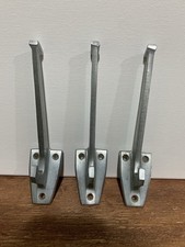 Vintage Wall Hook Hangers Silver Tone