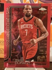 Topps 2025 Chrome Kevin Durant #155 Pink /399 Houston Rockets Basketball