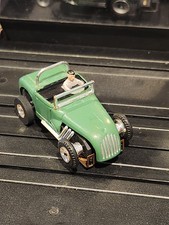 Aurora T-Jet 1365 Olive/Black Hot Rod Refurbished Rare Color