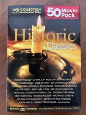 Historic Classics 50 Movie Pack DVD Collection, 12 Double-sided DVDs, 2005