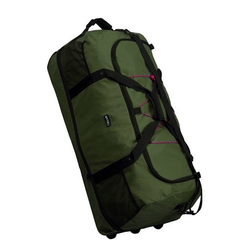 "SUPA" Große FALTBARE Rollenreisetasche Reisetasche 1400g 140 L Dehnfalte grün - Bild 3 von 7