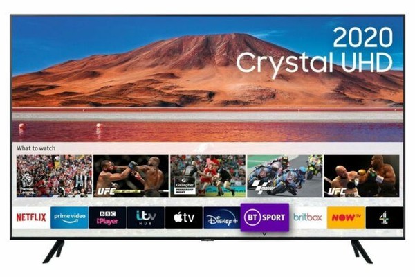 Samsung 55 Tu7000 Crystal Uhd 4k Hdr Smart Tv Black For Sale Online Ebay