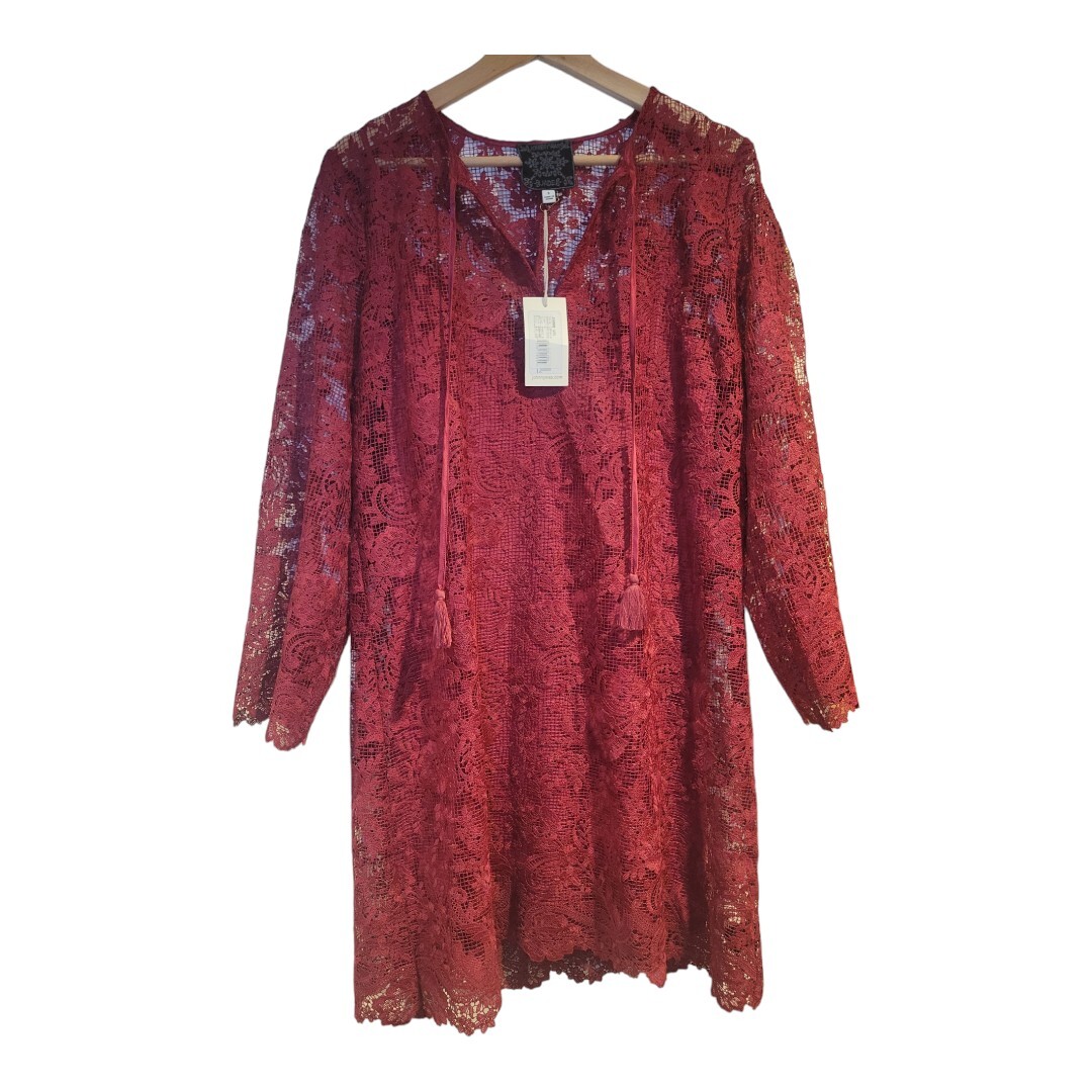 Johnny Was Jade Harper Cranberry Lace Tunic Dress Sz S Matching Slip NWT | eBay Johnny Was Jade Harper Cranberry Lace Tunic Dress Sz S Matching Slip NWT | eBay
