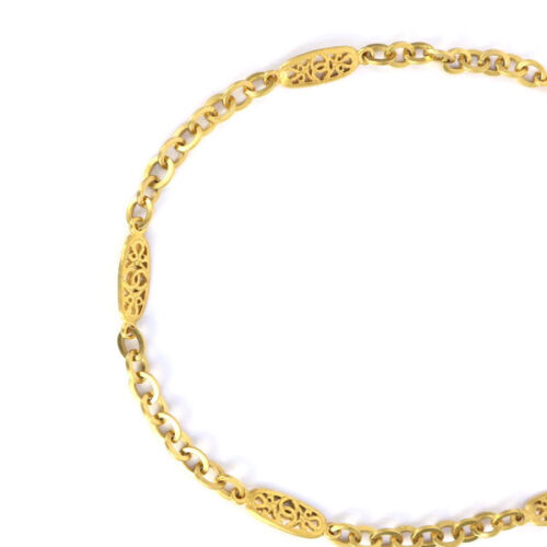 Chanel Long Necklace Coco Mark A04870 95P Gold-Plated Vintage Auth - Picture 2 of 9