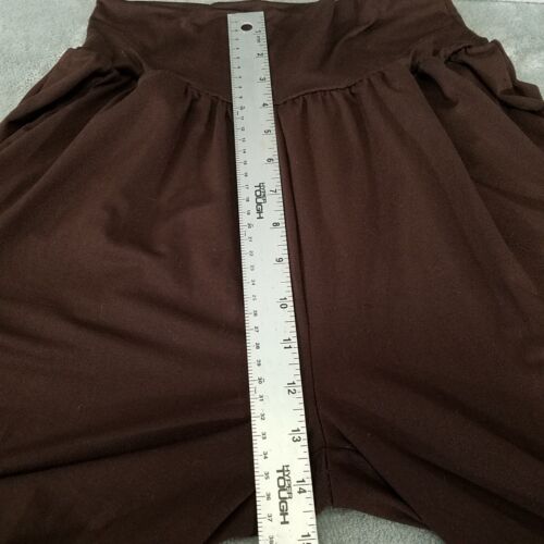 Pantaloni UEU Donna Media Marrone Accoglienti Leggings Yoga Larghe Gambe Jogger - Foto 8 di 10