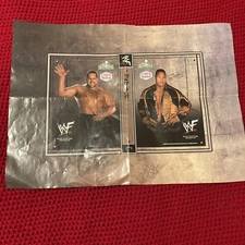 2000 WWF Chef Boyardee Crunch Munch Book Cover - Poster The Rock & The Big Show