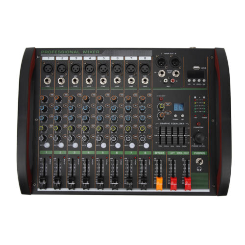 Digital Sound Mixer 8 Channel Transmission USB Sound Board Console _d - Picture 1 of 24