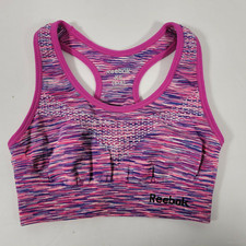 Reebok Sports Bra Top Girls XS 6-8 Pink Purple Racerback