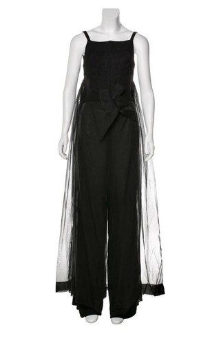 New Chanel 2017 Barbie Black Jumpsuit Dress Pant Jacket 34 36 2 4 6 Belt Top S M - Picture 24 of 24