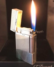 WORKING DuPont Vintage Lingter Ligne 2 Silver Stripe
