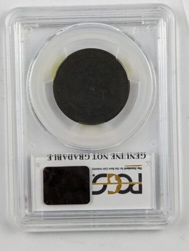 1824 Large Cent - PCGS Genuine - Damage - F Details - Picture 3 of 4