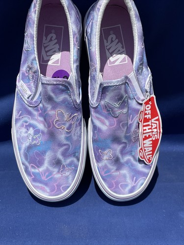 Tenis VANS Plataformas BUTTERFLY DREAMS Púrpura Rosa Corbata Tye Talla 6.5 ❤️blt11j13 - Imagen 4 de 13