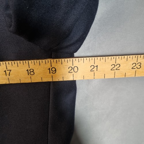 M&S Sartorial Mens Blazer Size M 40in Navy Blue Alfred Brown Cloth Wool Blend - Picture 8 of 10