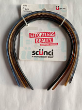 Scunci Headbands  4 pcs  36966 Effortless Beauty Everyday Hair Women Girl NEW