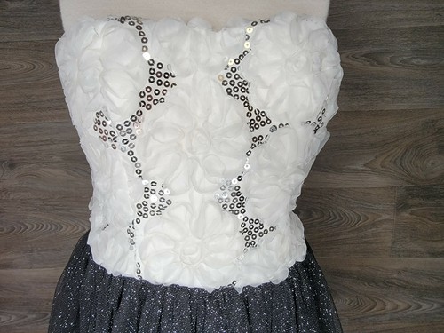 Speechless Dress Girls Size 5 Black White Formal Sparkle Special Occasion Formal - Picture 5 of 11