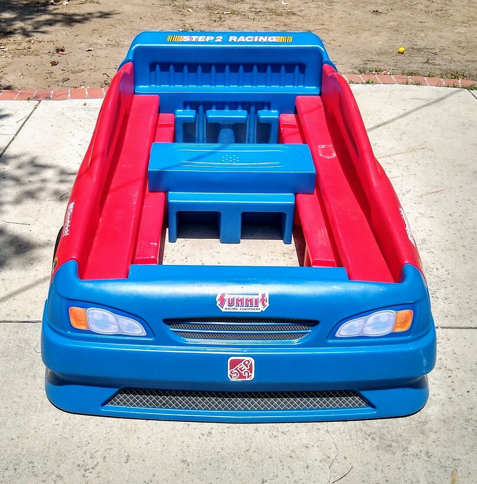 Kids Red Blue Racecar Bed Toddler, Blue Race Car Bed Twin