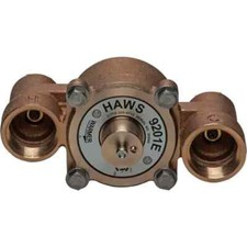 HAWS 9201E Thermostatic Mixing Valve, Brass, 1-1/4" Female NPT Connections