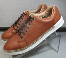 259126 MS50 MCGUFFEY GL1 MENS SHOE 9.5 M TAN LEATHER GOLF SHOE JOHNSTON & MURPHY