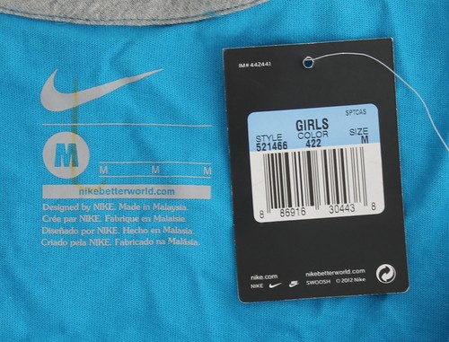 Nike Girls Graphic T-Shirt, Short Sleeve Youth Cotton Tee Shirt, Medium - Picture 13 of 28