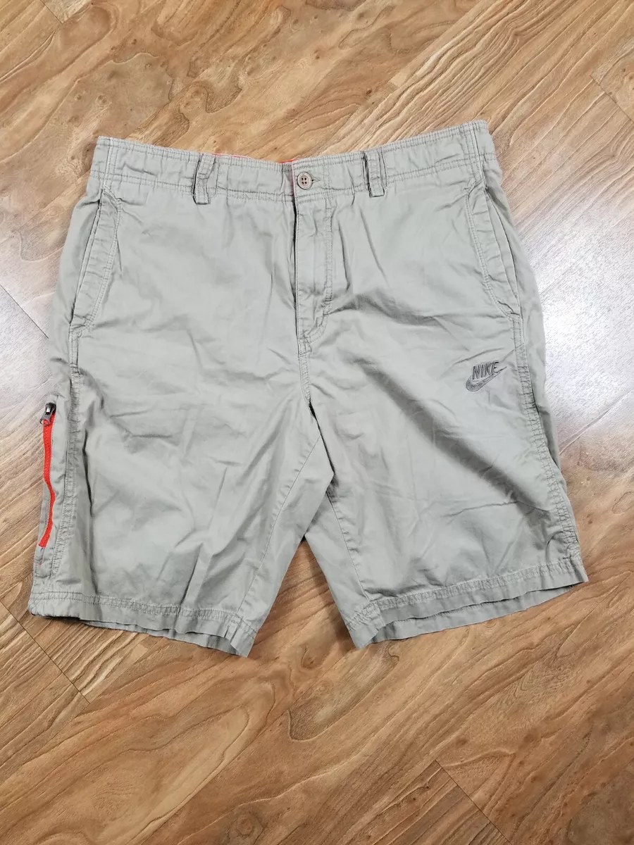 Khaki colored best sale athletic shorts