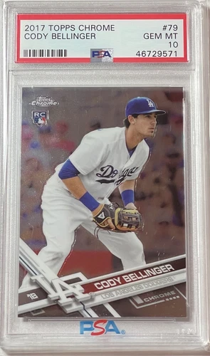 2017 Topps Chrome Cody Bellinger PSA 10