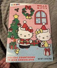 Hello Kitty Christmas Countdown Calendar 2023 Holiday 24 Milk Chocolate Sealed