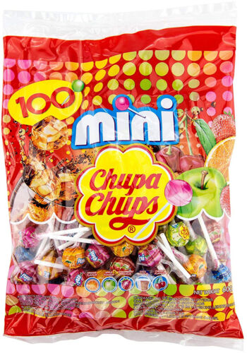 Chupa Chups Mini Classic Lutscher Lollis 5 Geschmacksrichtungen 100er Beutel - Bild 2 von 8