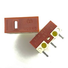 HUANO Silent White Dot Linear Mute Mouse Micro Switch (4 Pieces) US Stock
