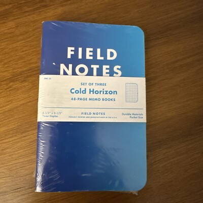 Field Notes Cold Horizon Sealed 3-Pack Memo Books - FNC-21 Winter 2013