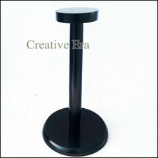 NEW HANDMADE ARMOR HELMET WOODEN BLACK STAND FOR DISPLAY POST FOR HELMET ARMOR