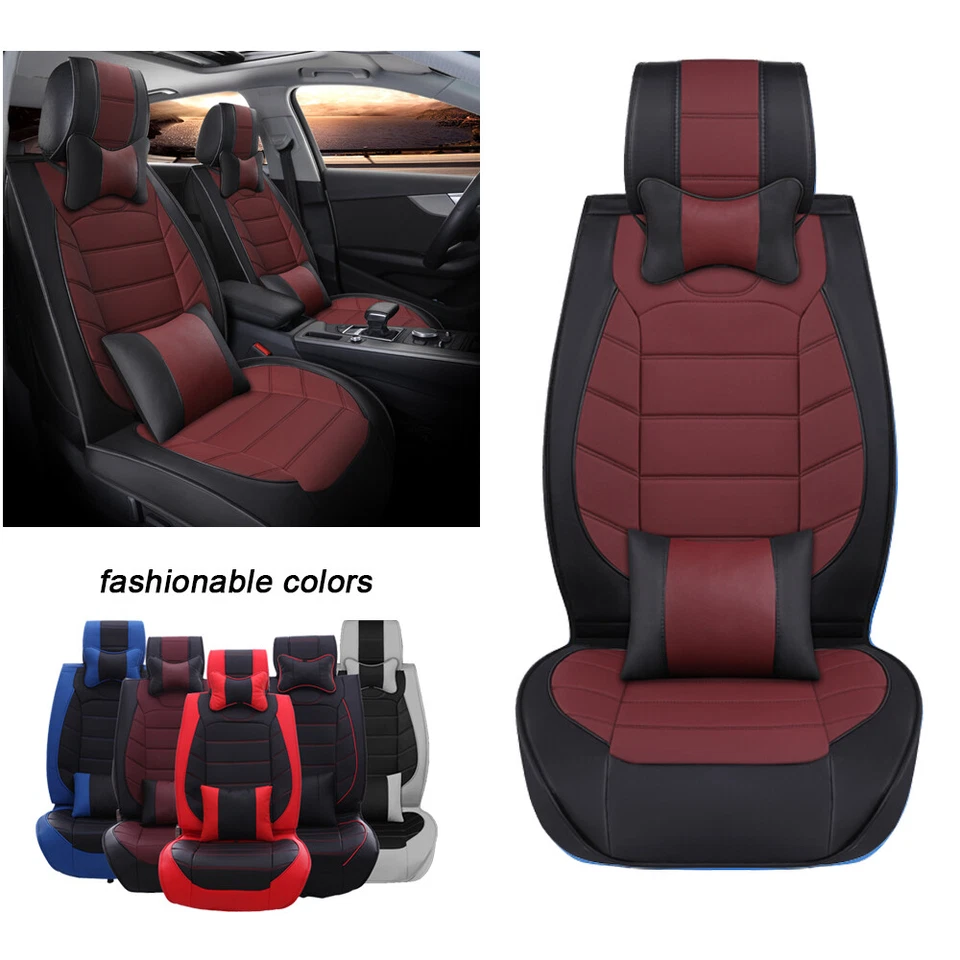 For Toyota Avalon Car Seat Covers Interior Front Full Set Leather 2/5 Seater - Image 2 of 4