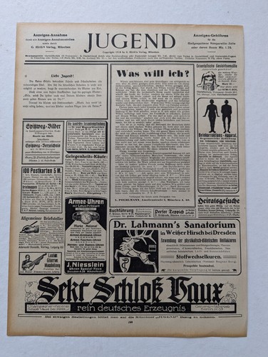 JUGEND 1918 Einzelverkauf div. Werbung Anzeigen Reklame Abb. und weitere (W18G) - Picture 23 of 31