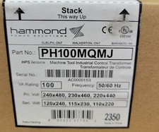 Hammond PH100MQMJ Control Transformer 100va 1ph 240/480v Brand New