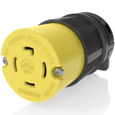 Journeyman Pro 2713 L14-30R 30A Twist Locking Female Connector Generator 4 Prong