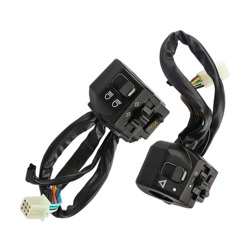 2x Motorcycle 7/8" Handlebar Horn Turn Signal Headlight Electrical Start Switch - Picture 13 of 14