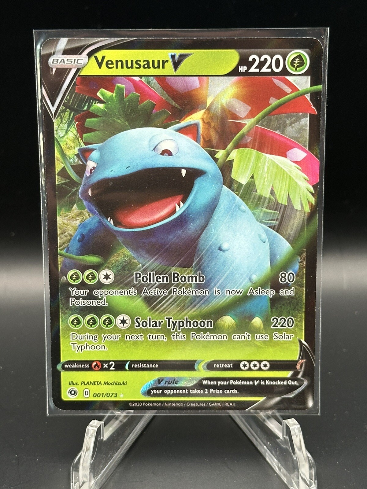 Pokemon TCG Venusaur V Champion's Path 001/073 Holo Ultra Rare NM Pokemon Tcg Nm