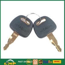 2PCS Keys For H800 Hitachi Excavator Heavy Equipment