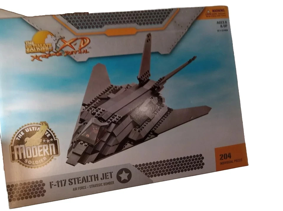 The Ultimate Soldier F-117 Stealth Fighter Jet Kit de Construcción Militar US10005 Foto 3 de 4