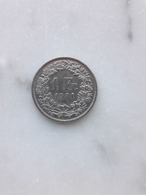 2 Münzen Schweiz 1 Franc 1981 1 Franc 1994 Erhaltungsgrad sehr schön