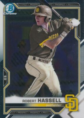 2021 Bowman CHROME PROSPECTS #120 ROBERT HASSELL - San Diego Padres