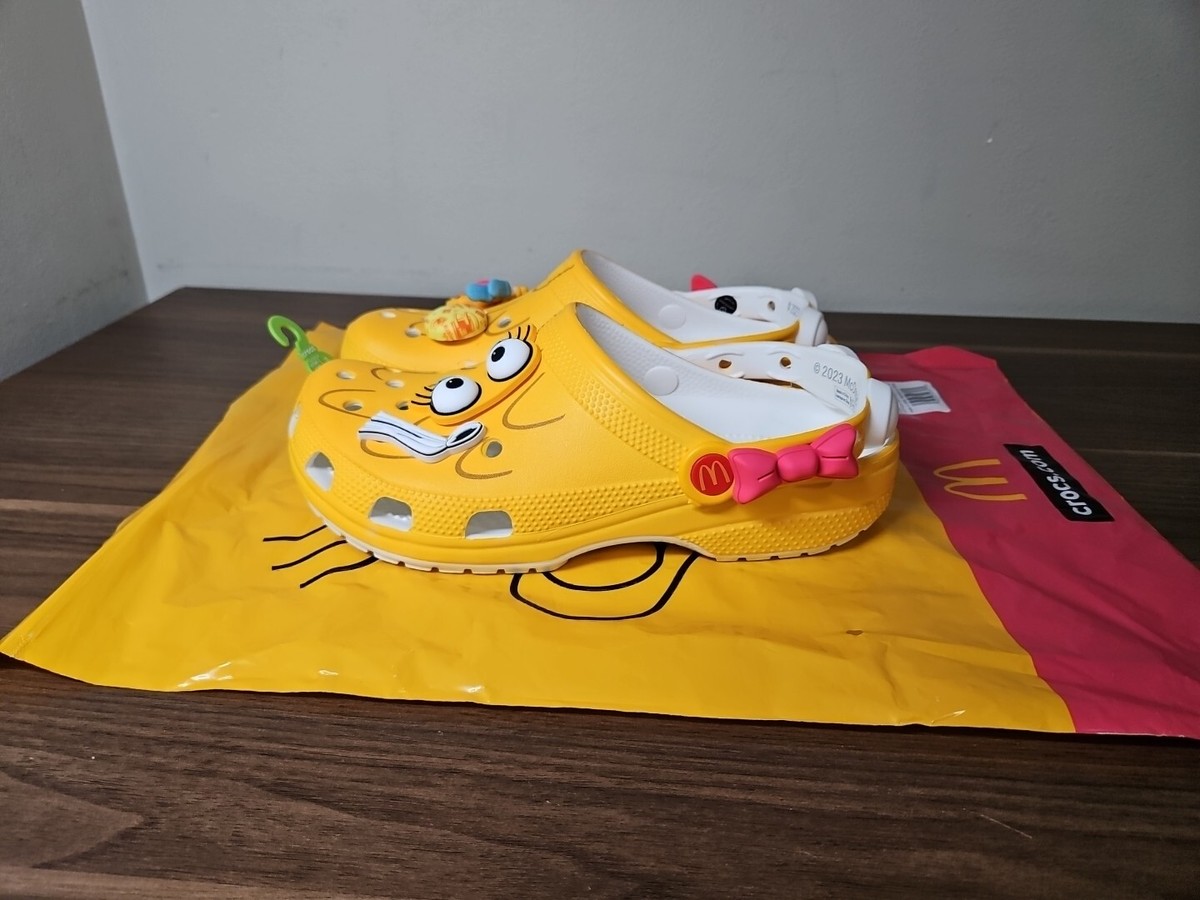 CROCS x McDonald\'s Birdie Classic Clog Sandals Yellow Mens 12 NWT Sealed Bag McDonald main image 4