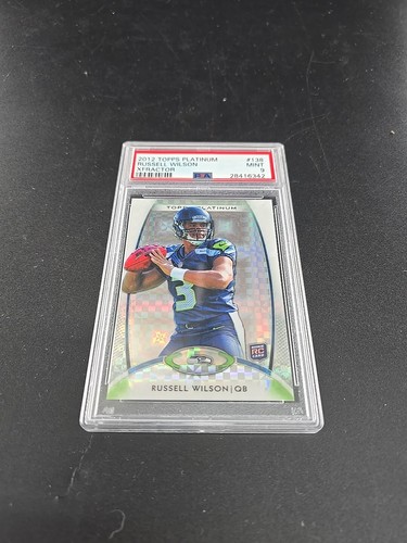 🔥2012 Tarjeta de novato Topps Platinum Russell Wilson XFRACTOR PSA 9 COMO NUEVA Seahawks🔥 - Imagen 3 de 6