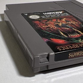 NES Swords Serpents Game Nintendo Entertainment  System Cartridge Tested PAL