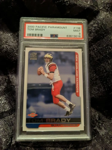 2000 Pacific Paramount Tom Brady #138 Rookie Card PSA 9 MINT