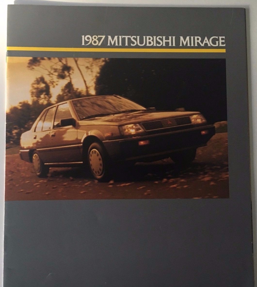 1987 Mitsubishi Mirage Sales Brochure Catalog Original Vintage